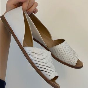 COPY - FRANCO SARTO WHITE SANDALS
